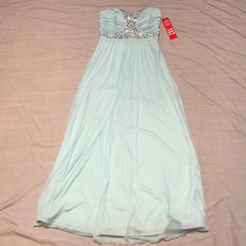 Mint green dress